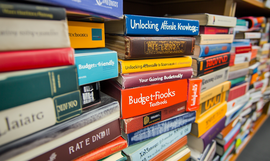 “Unlocking Affordable Knowledge: Your Guide to Scoring Budget-Friendly Textbooks”